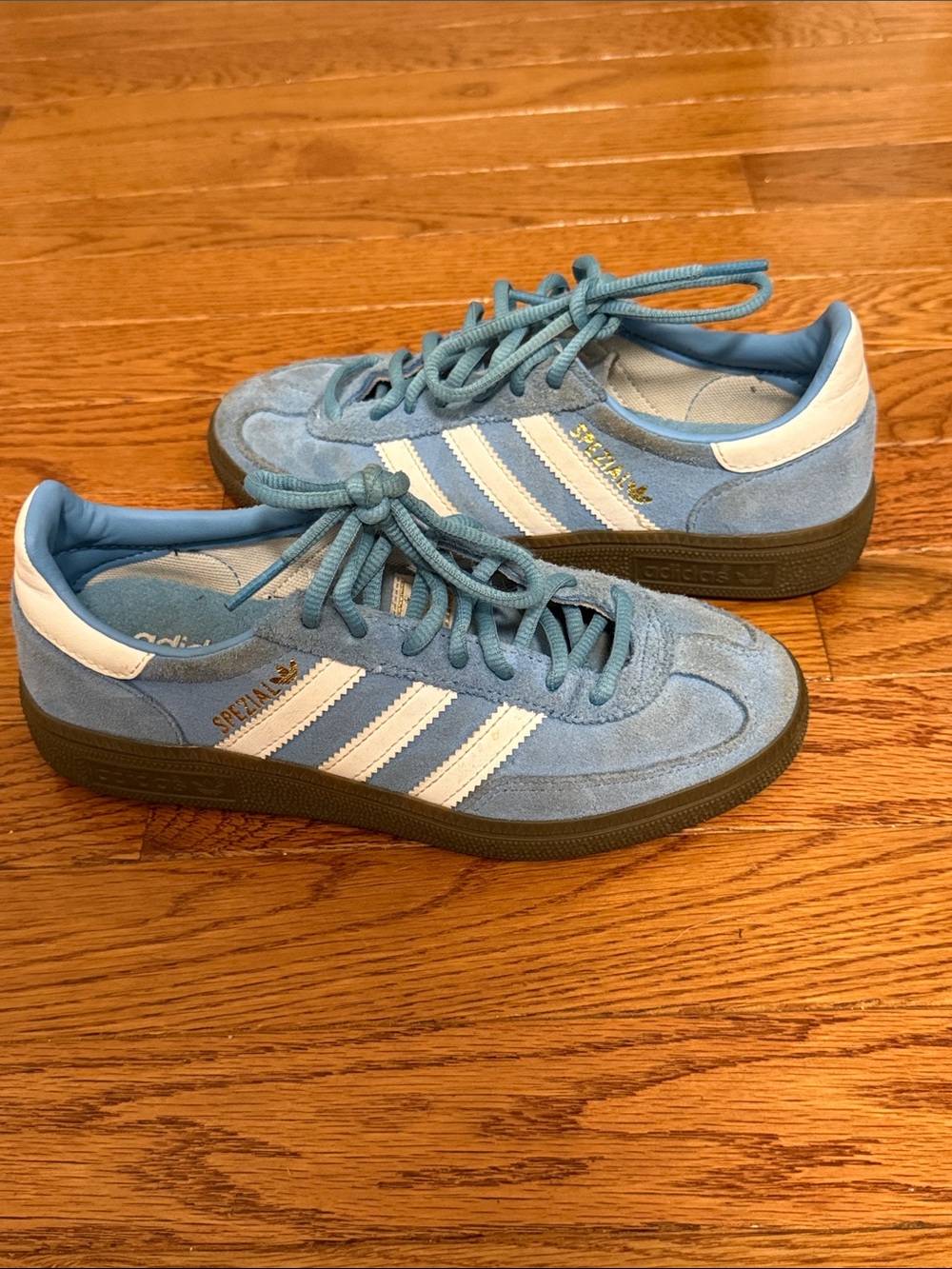 adidas  Samba Suede Sneakers - Light Blue/White